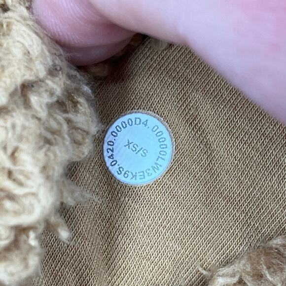Lululemon Warm Restore Sherpa Pullover Gold Buff Mock neck Women's Size XS/Small - Picture 7 of 10